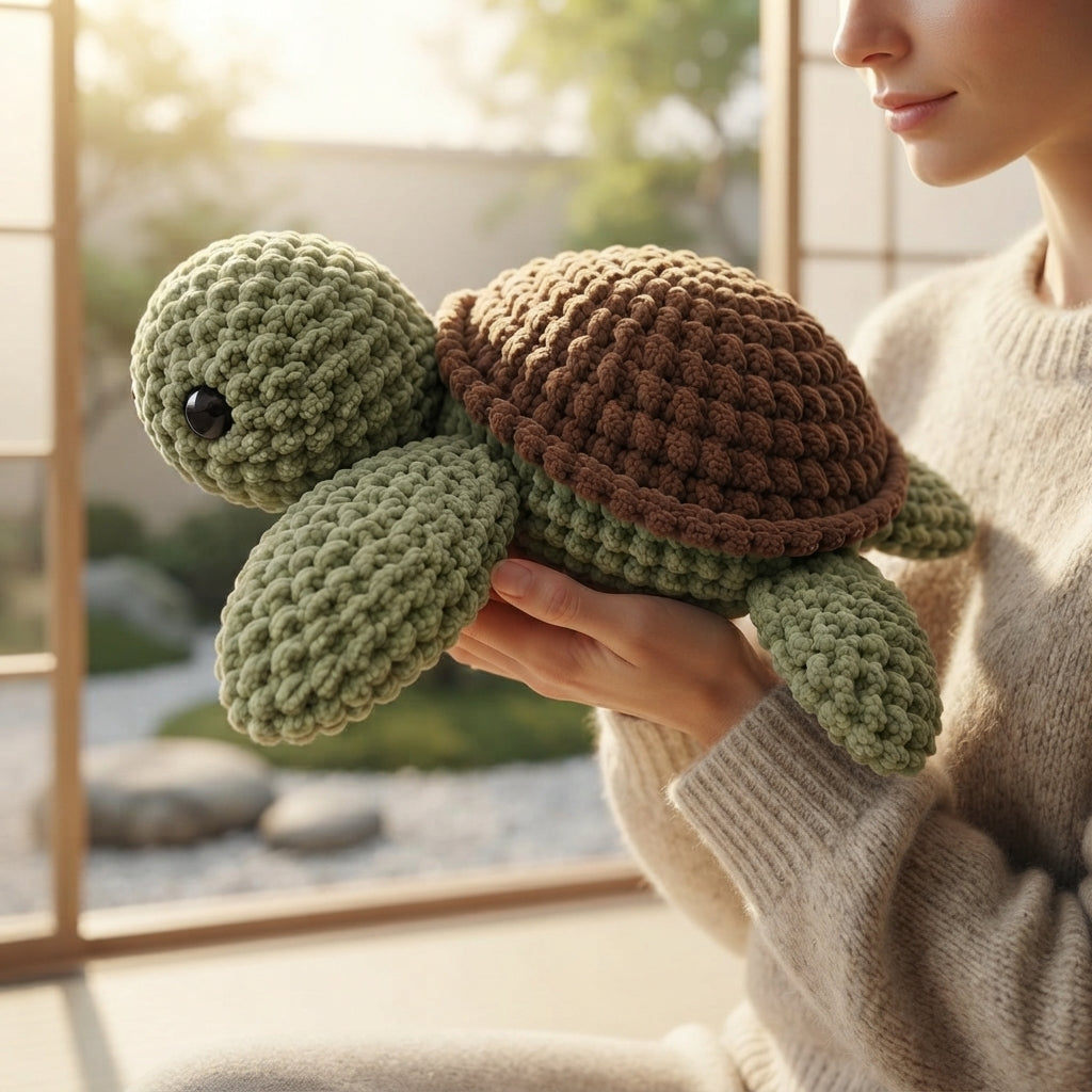 Handmade Amigurumi Turtle | Crochet PDF Pattern