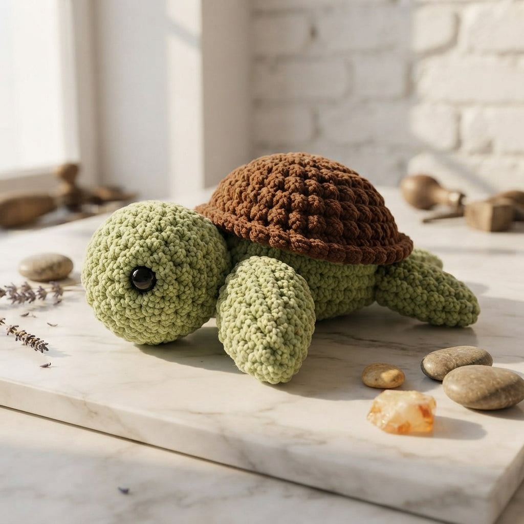 Handmade Amigurumi Turtle | Crochet PDF Pattern