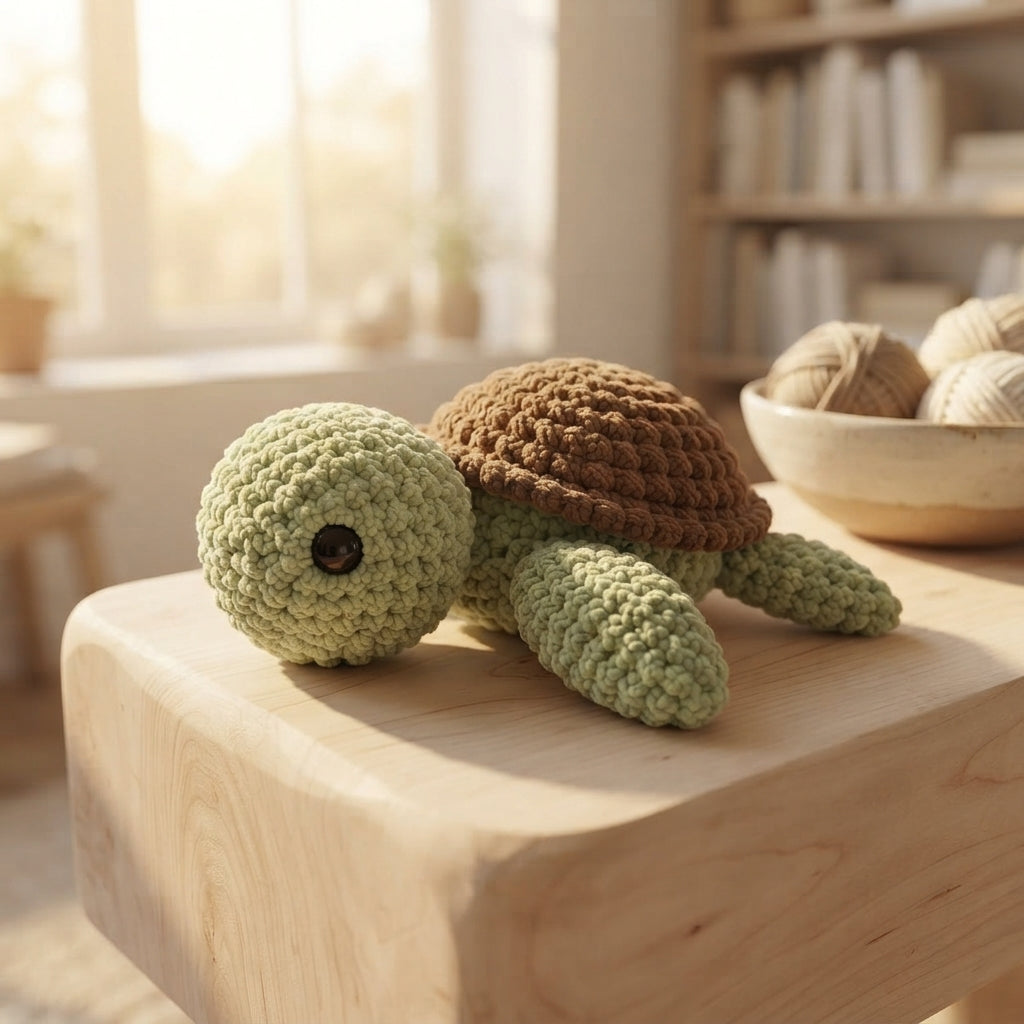 Handmade Amigurumi Turtle | Crochet PDF Pattern