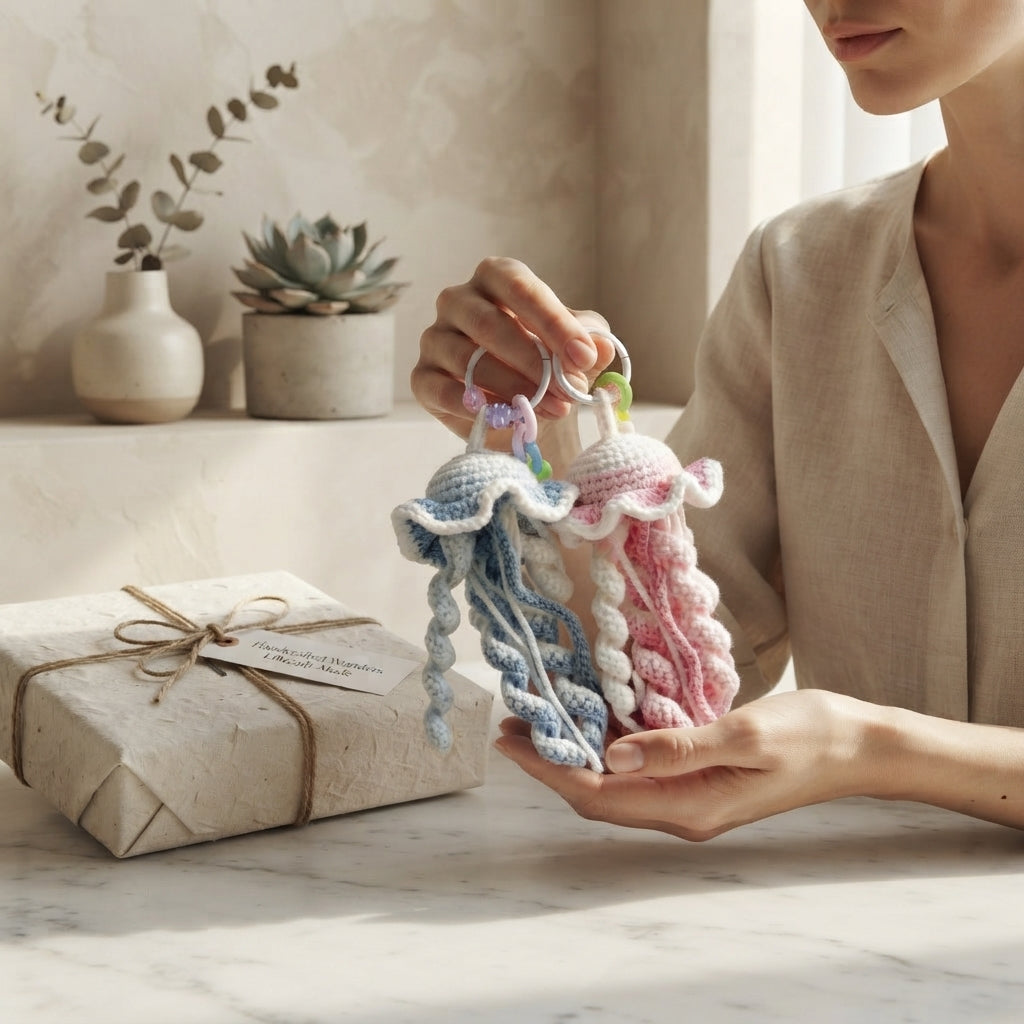 Gorgeous Jellyfish Bag Charm | Crochet PDF Pattern — Design 2
