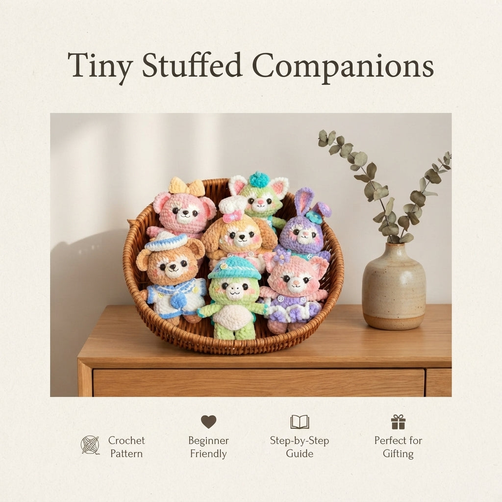 Cute Keychain Keyring | Amigurumi PDF Guide — Design 2