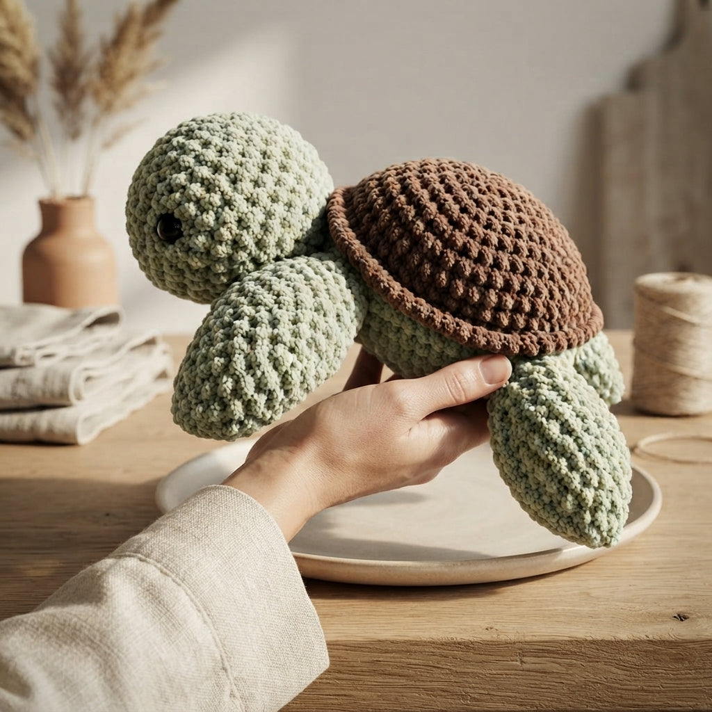 Handmade Amigurumi Turtle | Crochet PDF Pattern