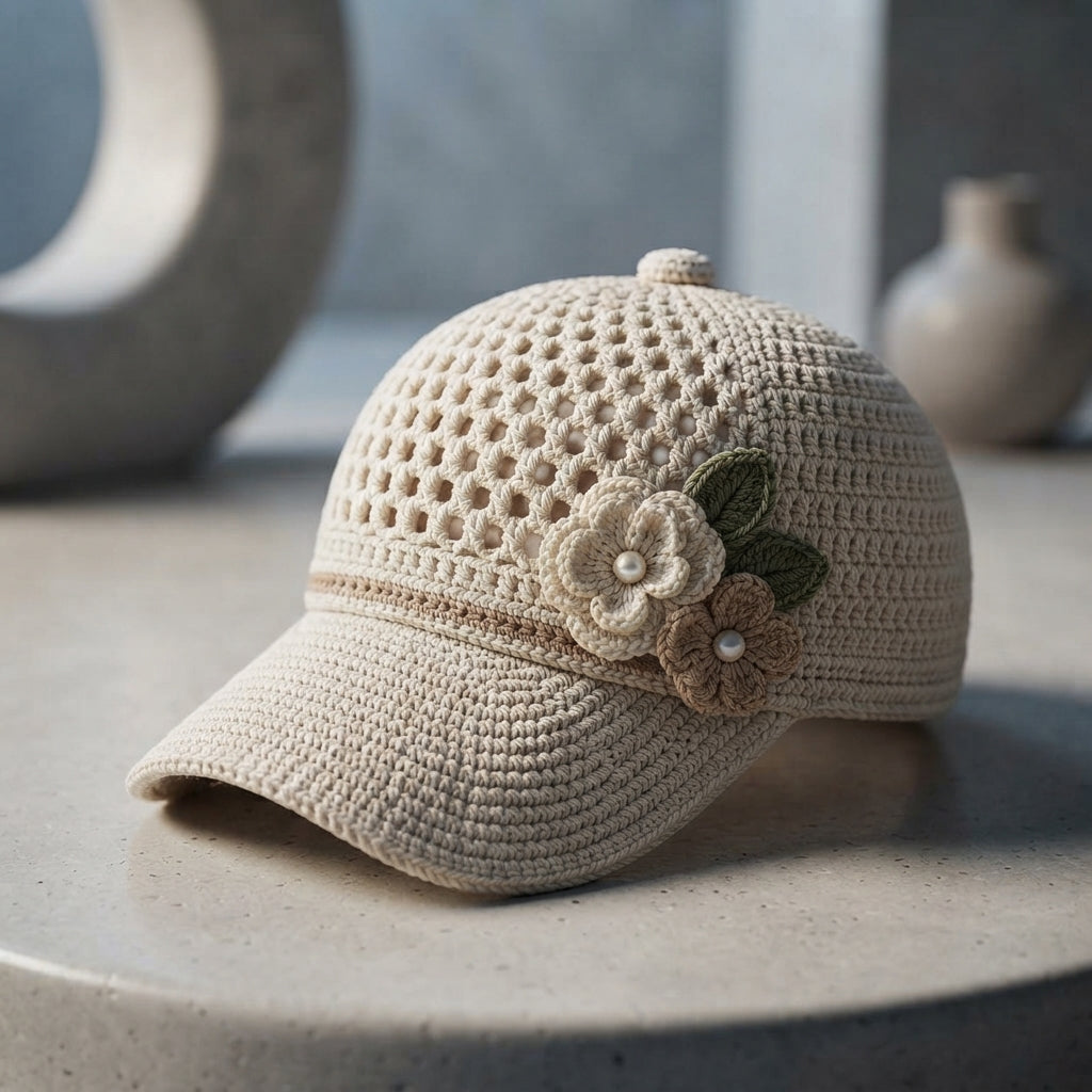 Modern Sun Visor | Crochet Hat Pattern PDF — Design 9