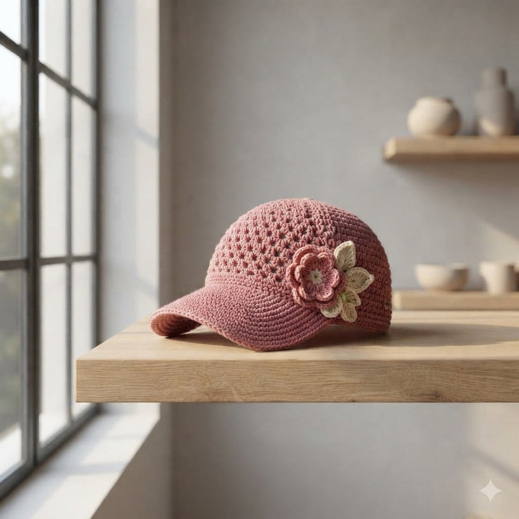 Modern Sun Visor | Crochet Hat Pattern PDF — Design 9