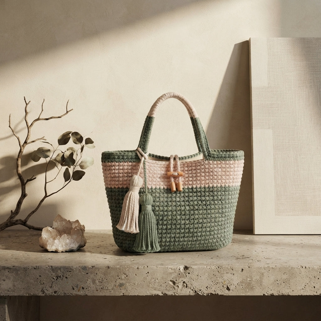 Shoulder Bag Boho Tote V4 | Crochet Pattern PDF