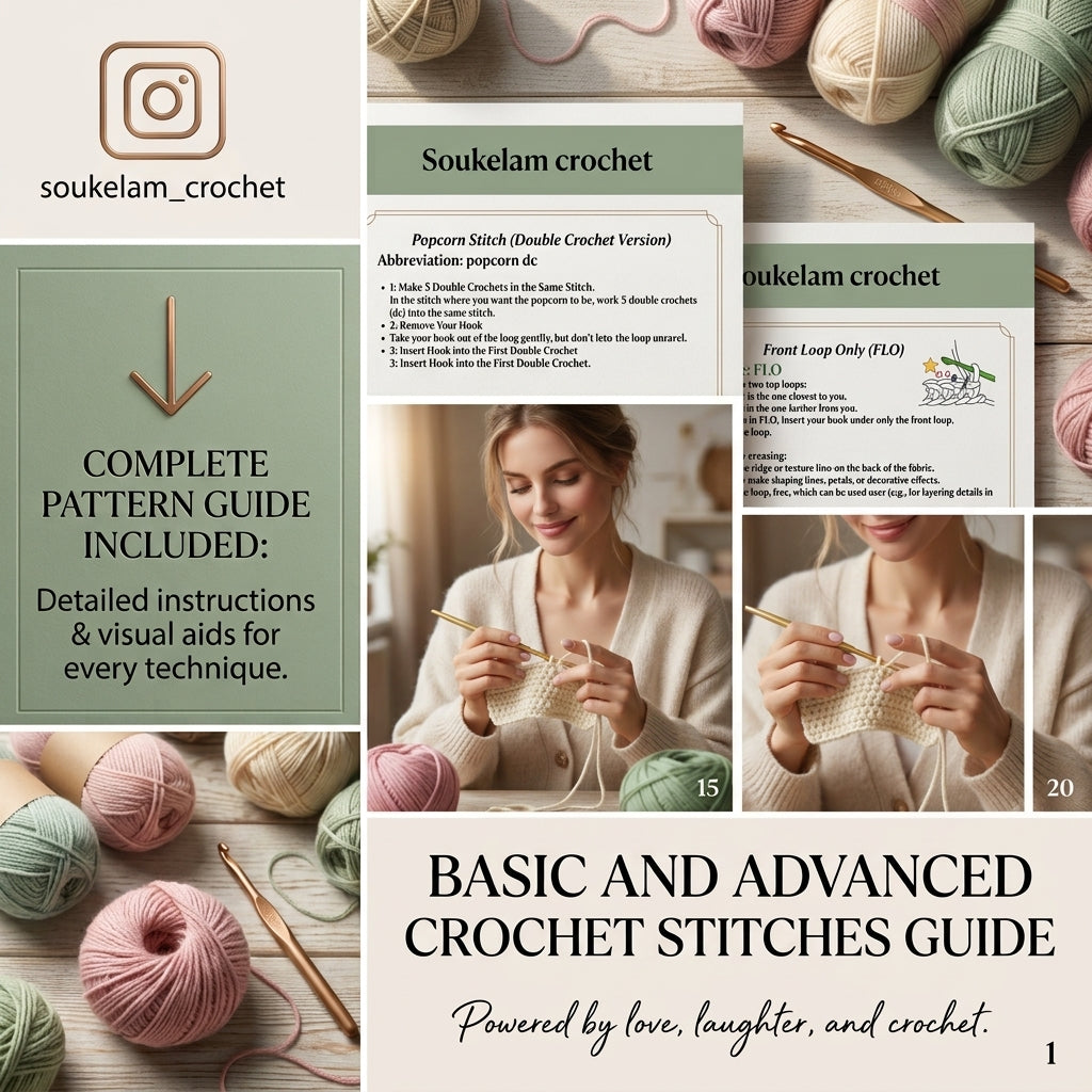Floral Triangle Headband | Beginner Crochet Pattern PDF