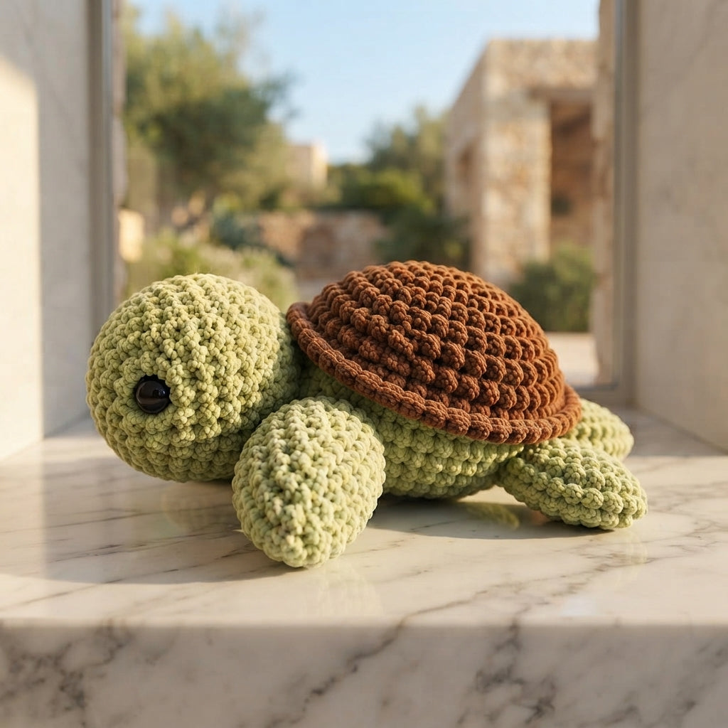 Handmade Amigurumi Turtle | Crochet PDF Pattern