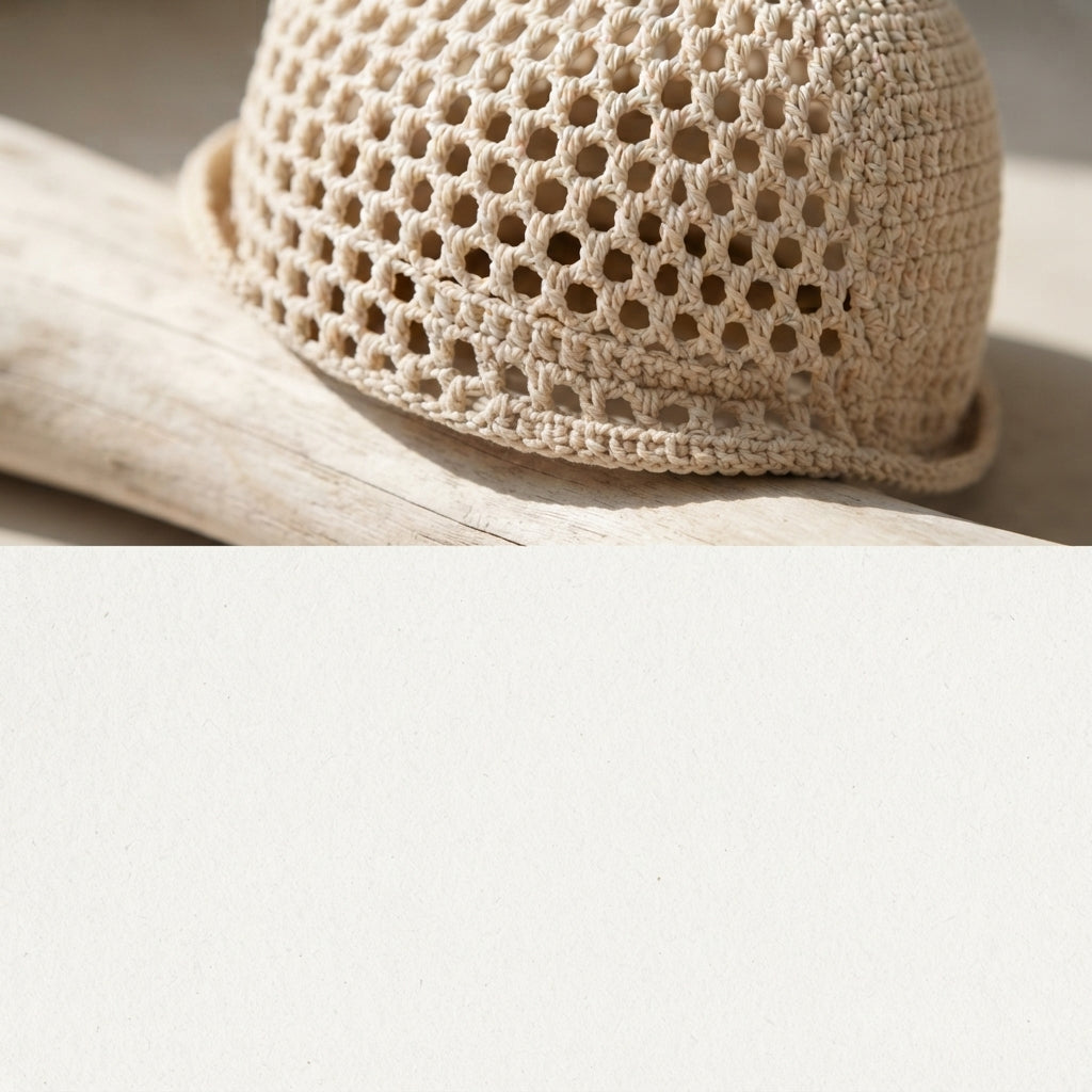 Modern Sun Visor | Crochet Hat Pattern PDF — Design 9