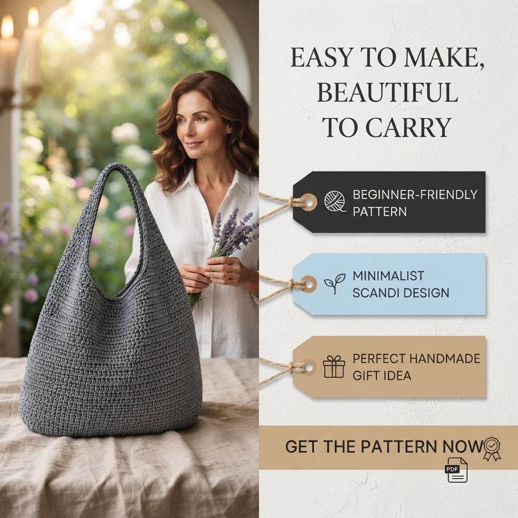 Hobo Bag Bag | Crochet Pattern PDF