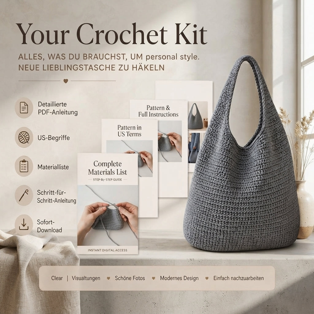 Hobo Bag Bag | Crochet Pattern PDF