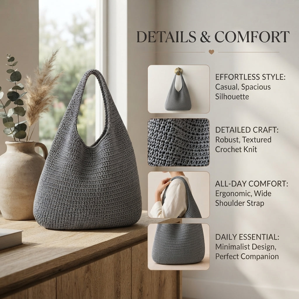 Hobo Bag Bag | Crochet Pattern PDF
