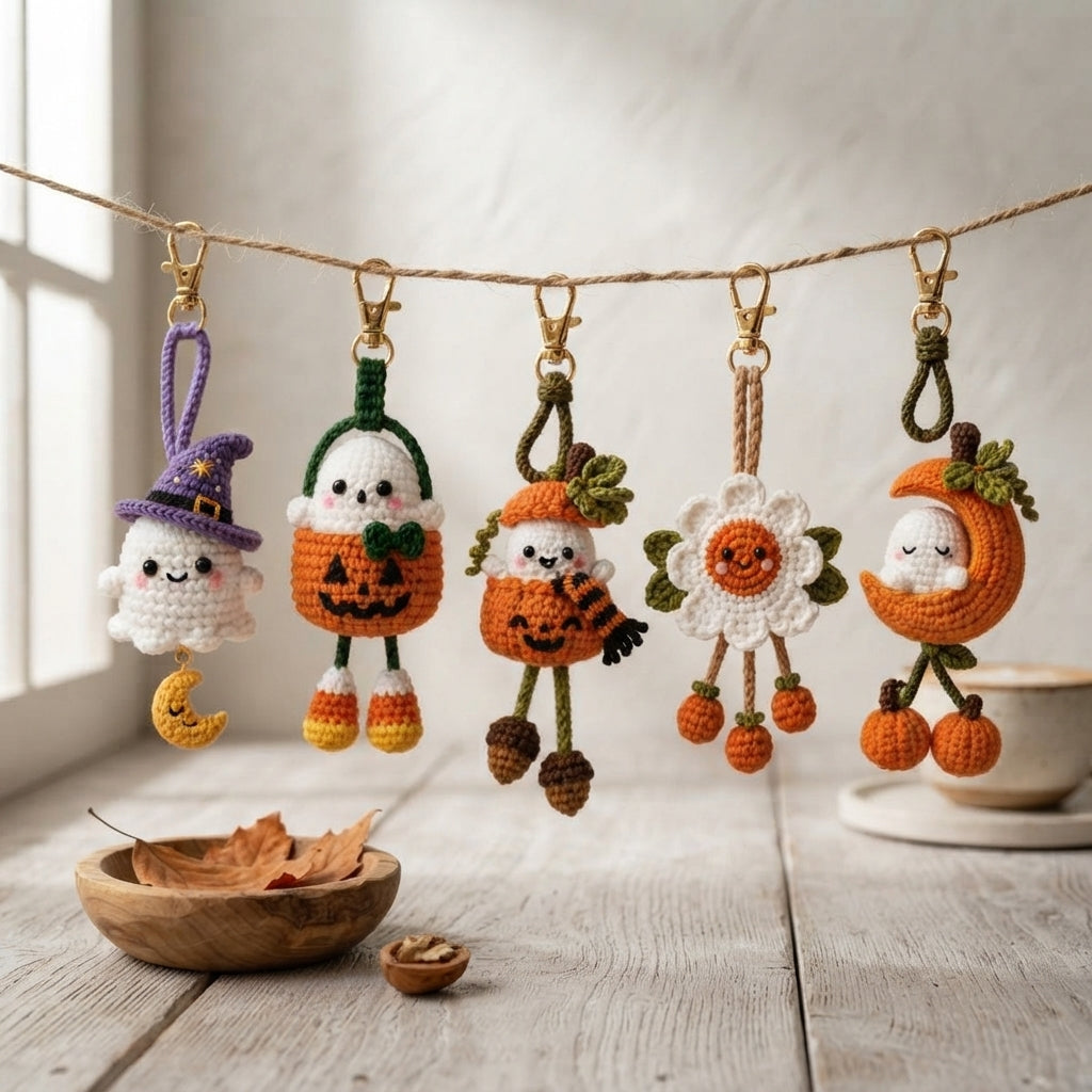 Enchanting Bag Charm Keyring | Amigurumi Guide PDF — Design 7