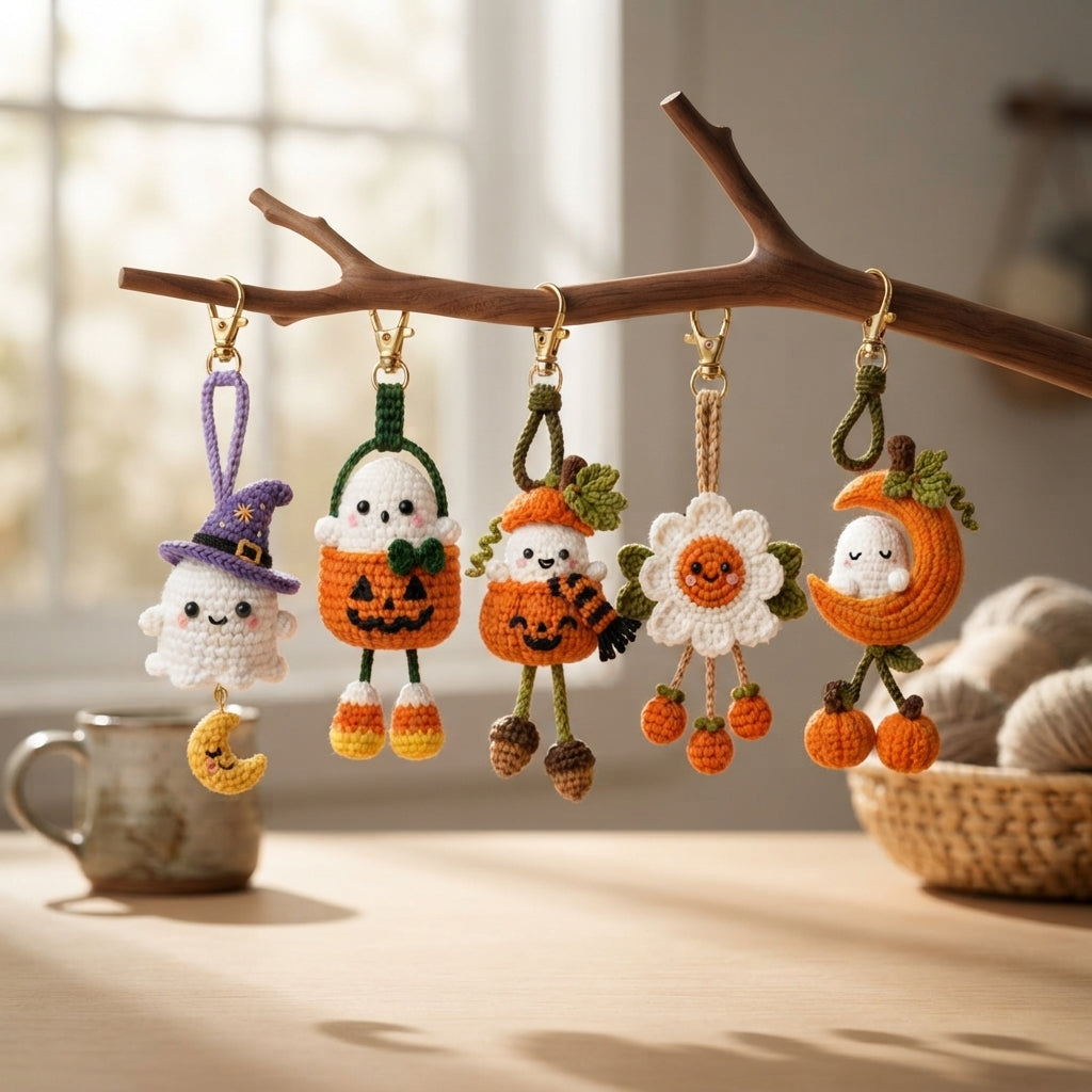 Enchanting Bag Charm Keyring | Amigurumi Guide PDF — Design 7