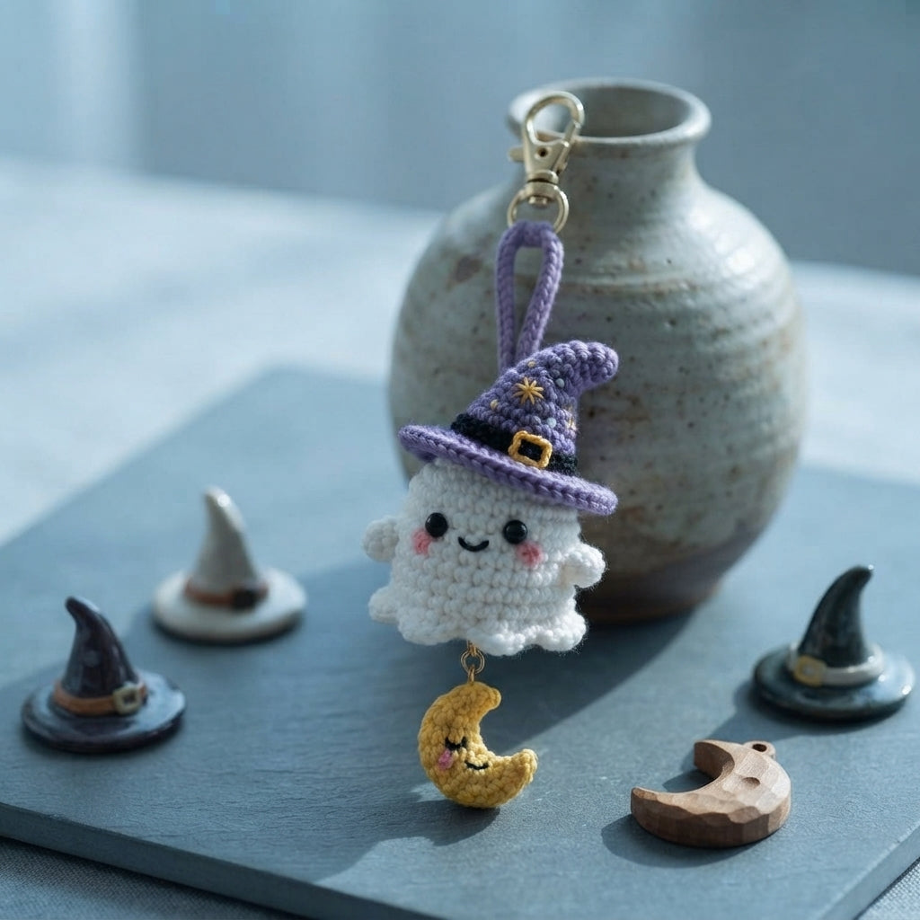 Enchanting Bag Charm Keyring | Amigurumi Guide PDF — Design 7