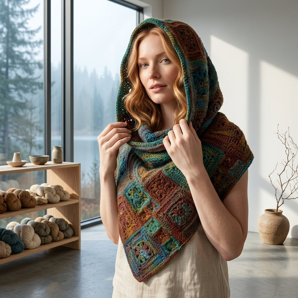 Patchwork Crazy Daisy Cowl | Crochet Pattern PDF