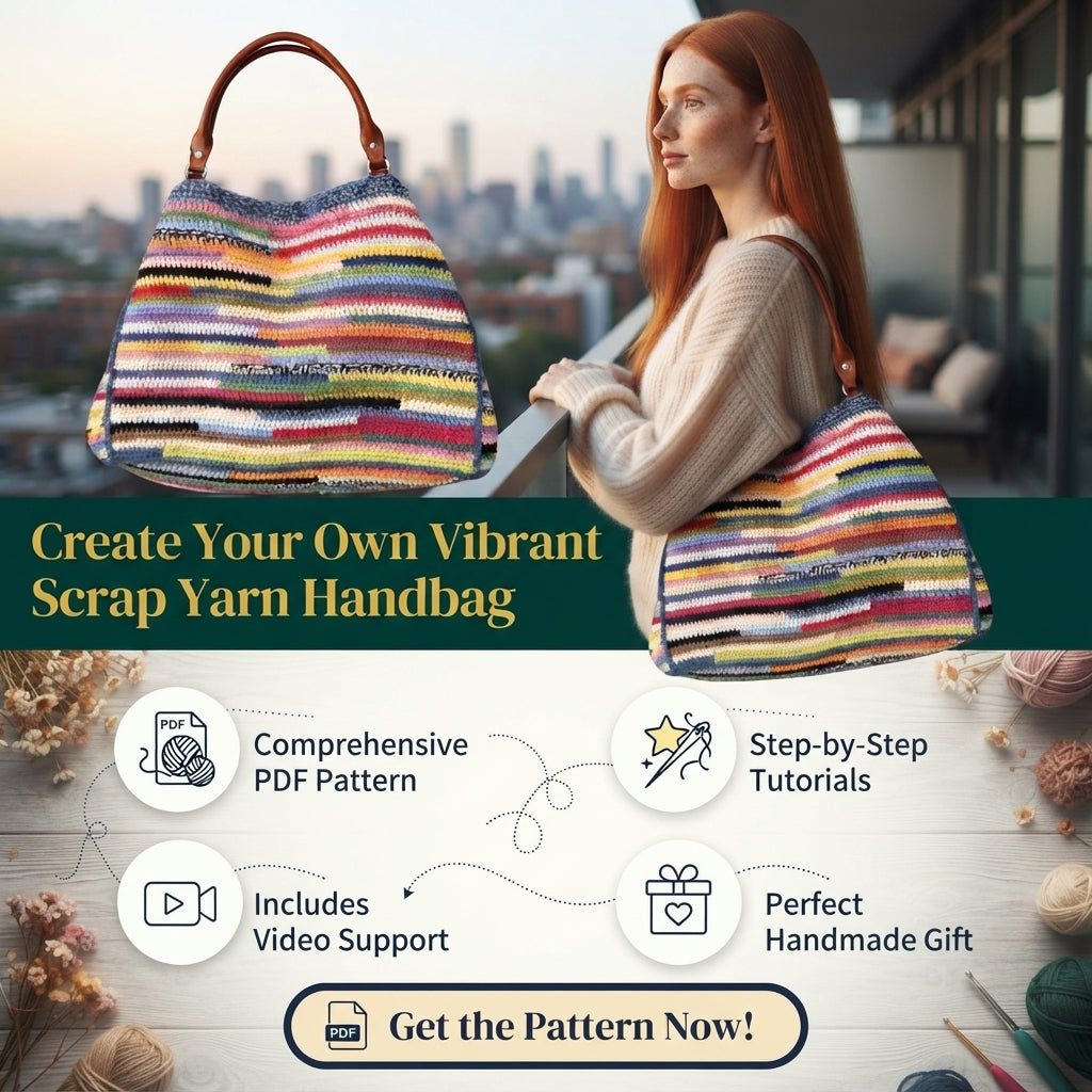 Striped Handbag | Crochet Pattern PDF