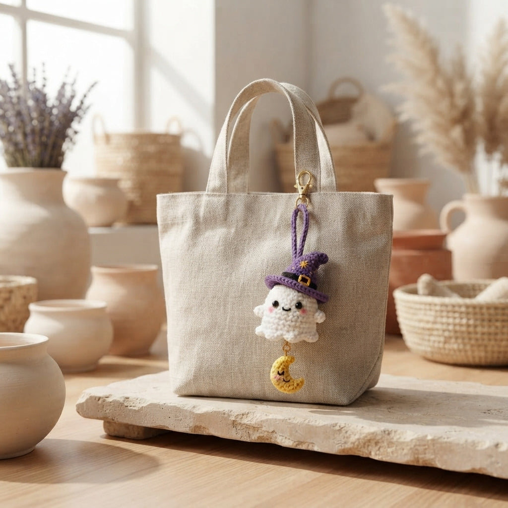 Enchanting Bag Charm Keyring | Amigurumi Guide PDF — Design 7