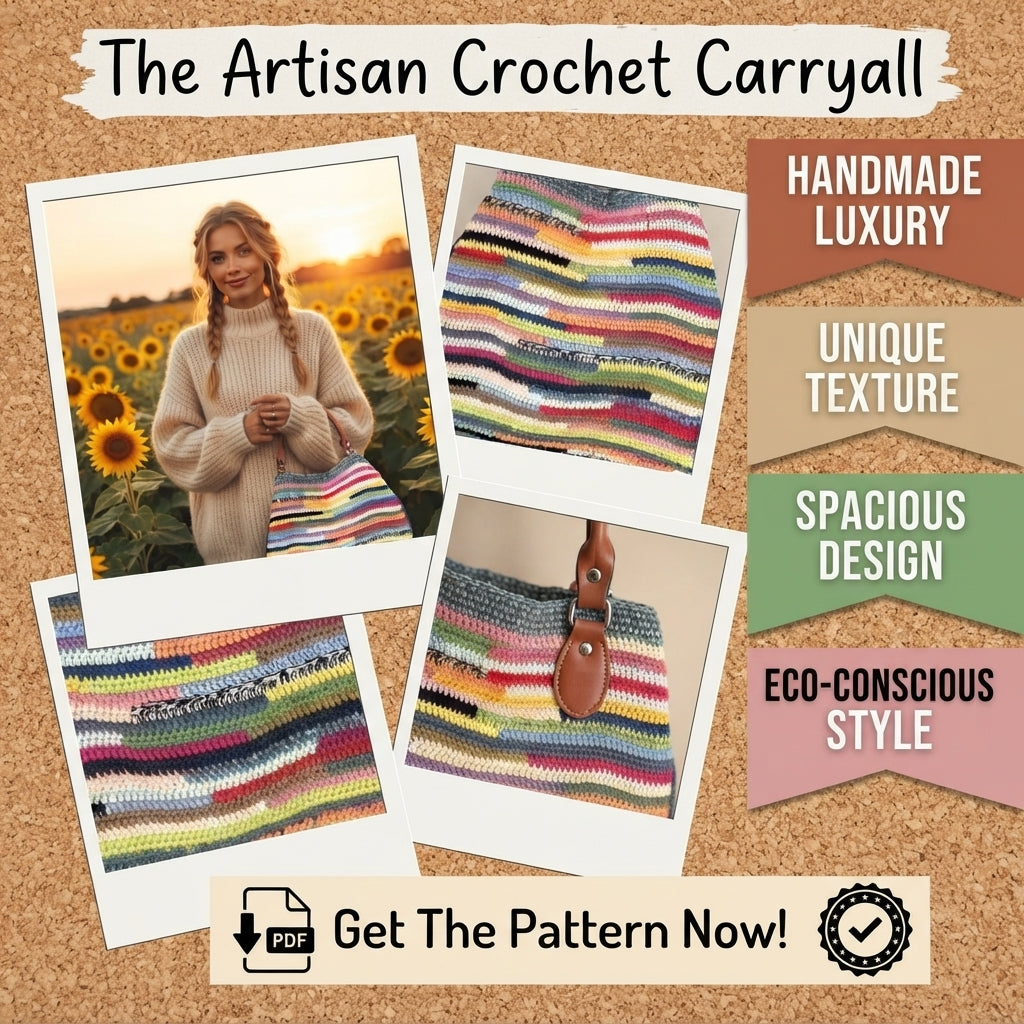 Striped Handbag | Crochet Pattern PDF