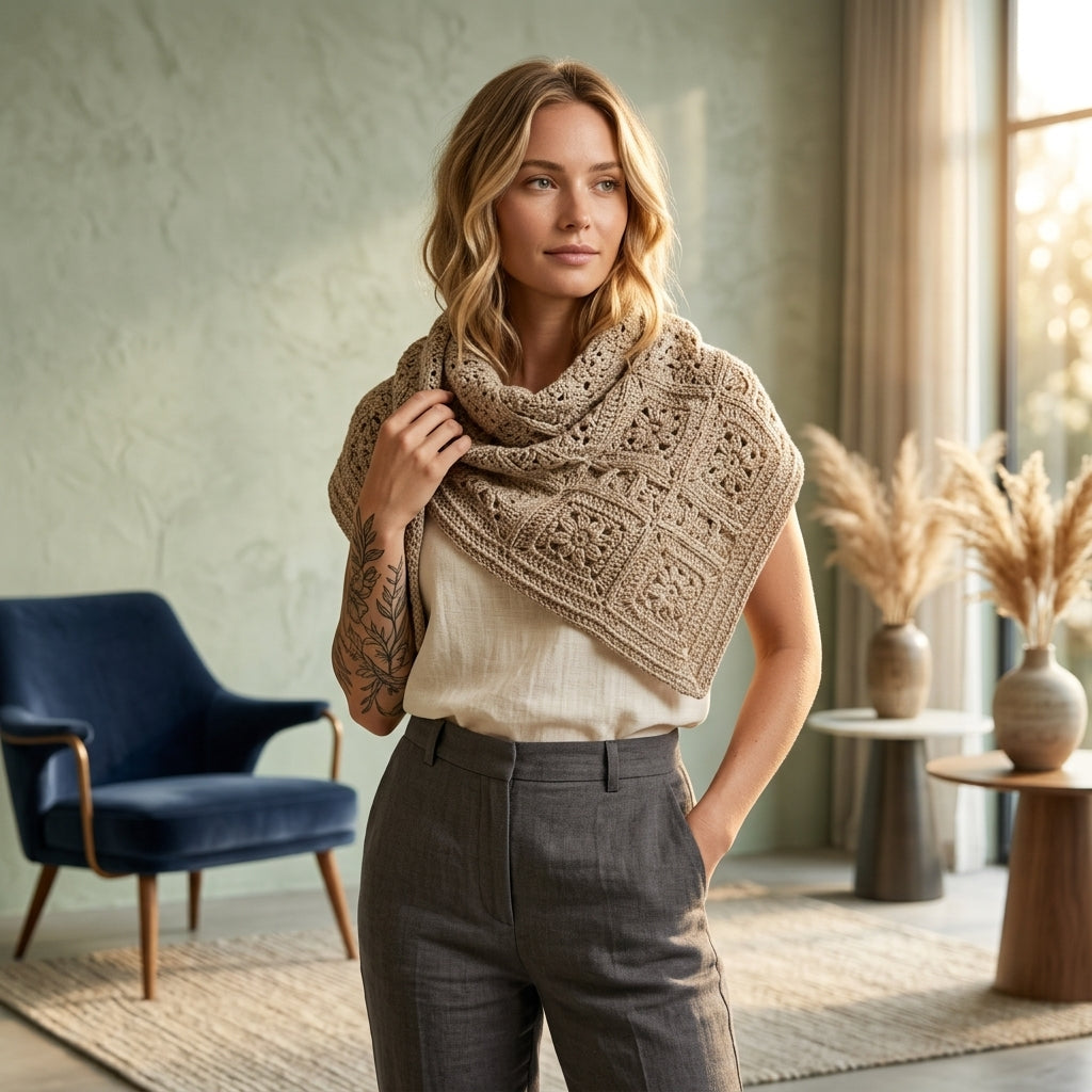 Patchwork Crazy Daisy Cowl | Crochet Pattern PDF