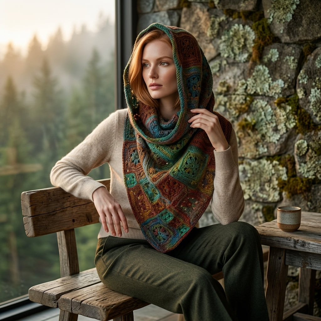 Patchwork Crazy Daisy Cowl | Crochet Pattern PDF