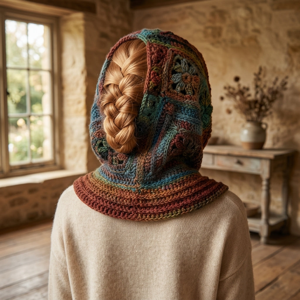 Patchwork Crazy Daisy Cowl | Crochet Pattern PDF