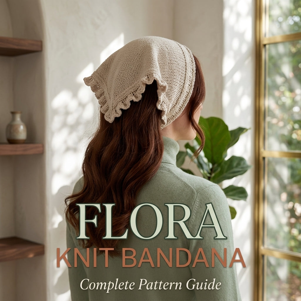 May Ruffled Bandana | Knitting Pattern PDF