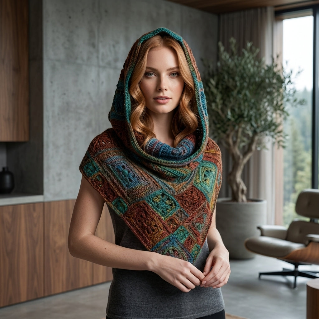 Patchwork Crazy Daisy Cowl | Crochet Pattern PDF