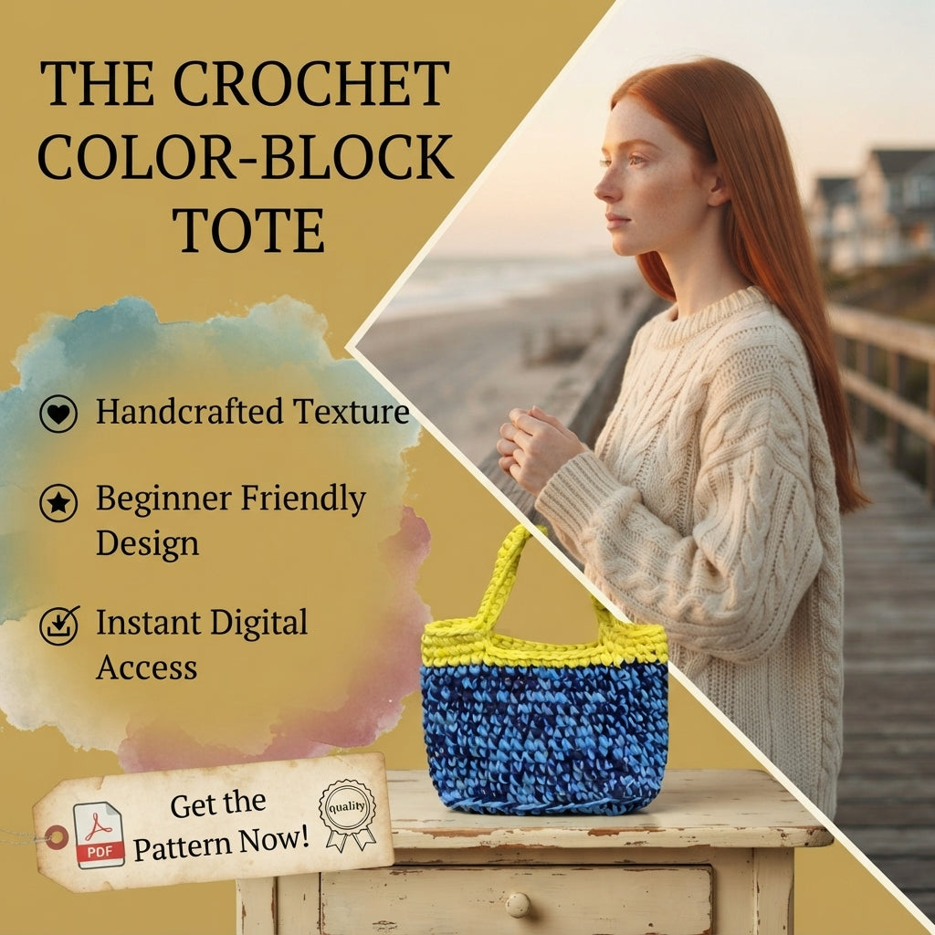 Handbag Net Bag Tote | Crochet Pattern PDF