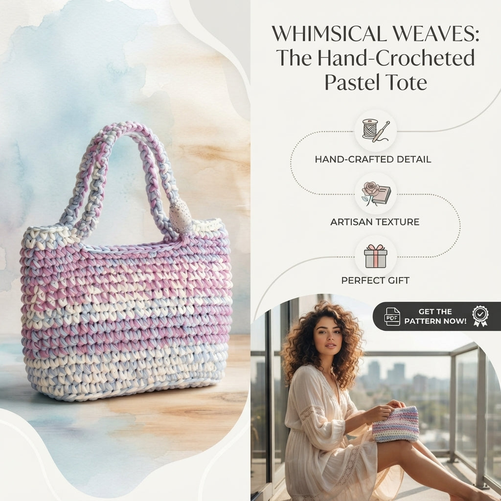 Handbag Net Bag Tote | Crochet Pattern PDF