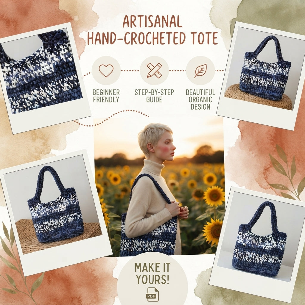 Handbag Net Bag Tote | Crochet Pattern PDF