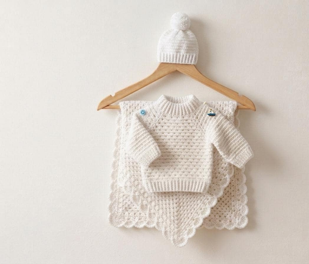 Granny Square Baby Cardigan | Crochet Pattern PDF