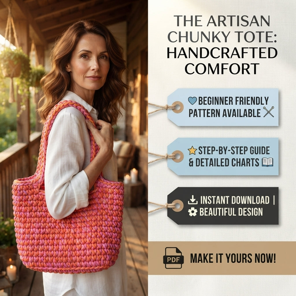 Handbag Net Bag Tote | Crochet Pattern PDF