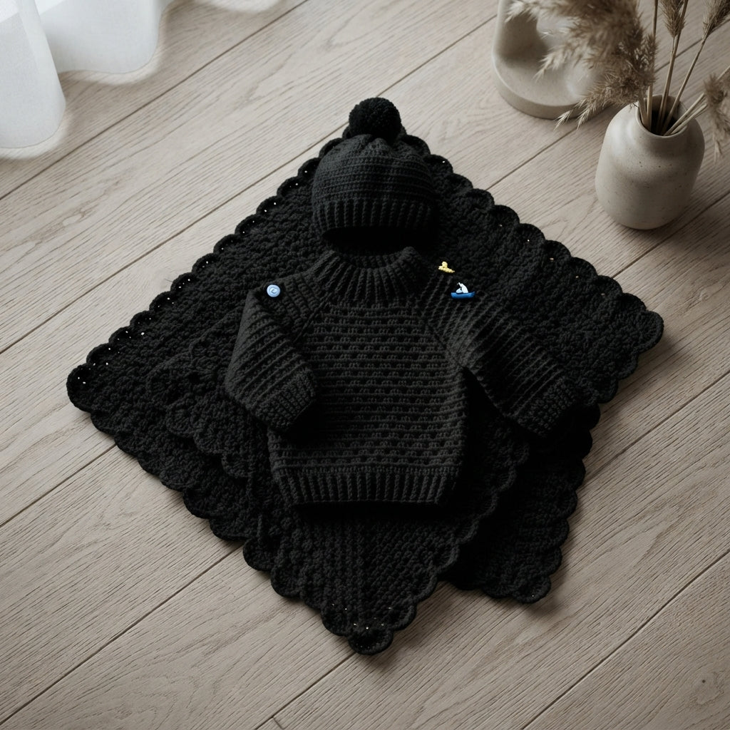 Granny Square Baby Cardigan | Crochet Pattern PDF