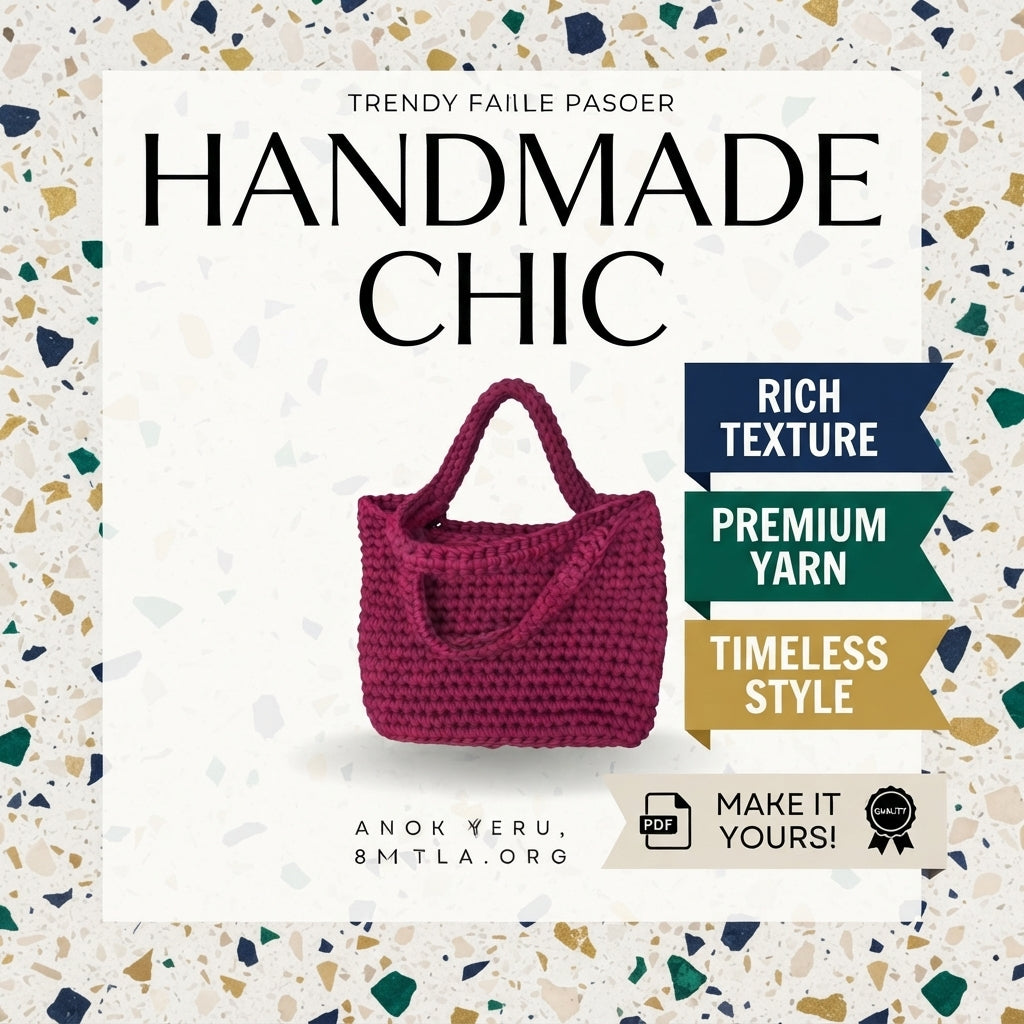 Handbag Net Bag Tote | Crochet Pattern PDF