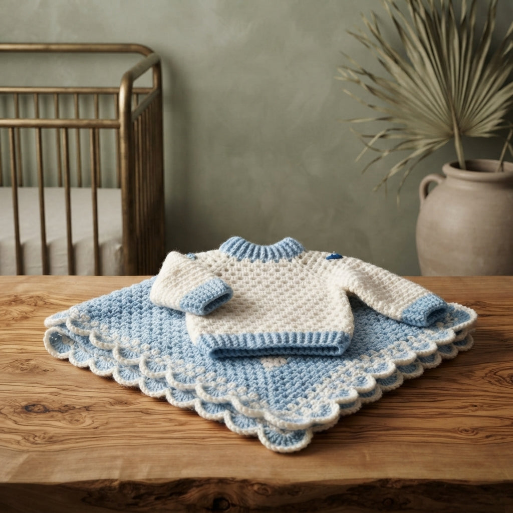 Granny Square Baby Cardigan | Crochet Pattern PDF