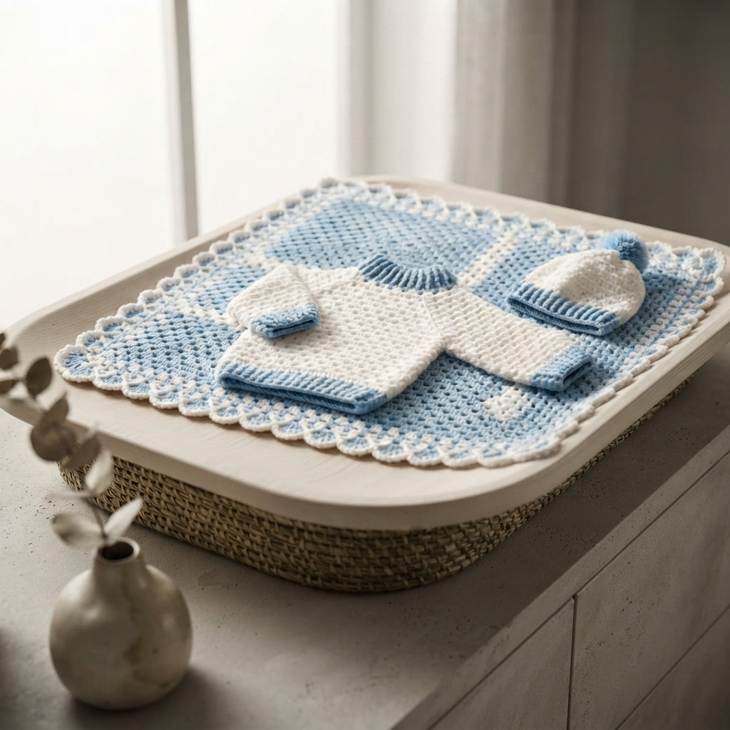 Granny Square Baby Cardigan | Crochet Pattern PDF