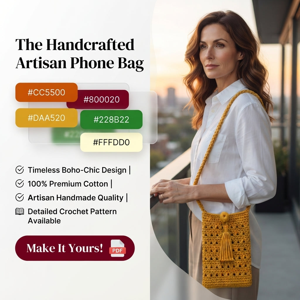 Boho Purse Crossbody | Crochet Pattern PDF