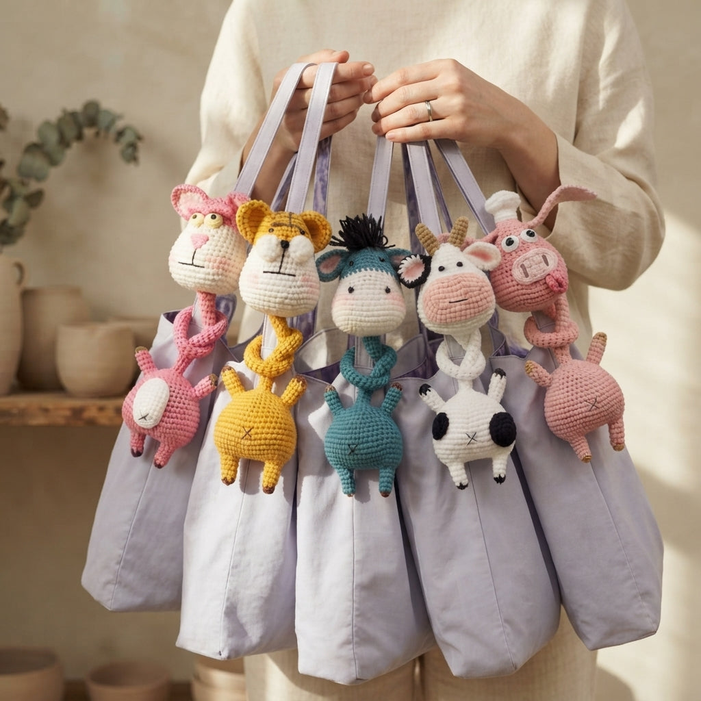 Handcrafted Bag Charm Keychain | Amigurumi PDF — Design 2