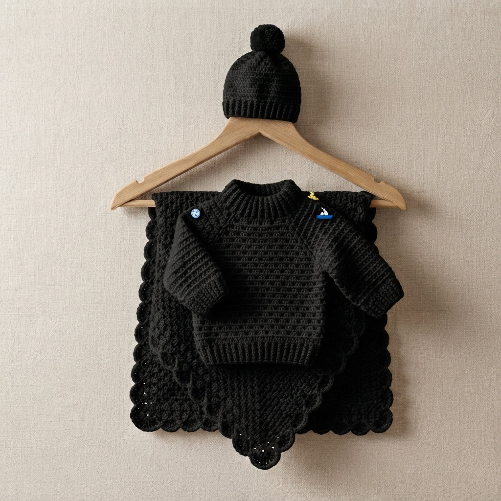 Granny Square Baby Cardigan | Crochet Pattern PDF