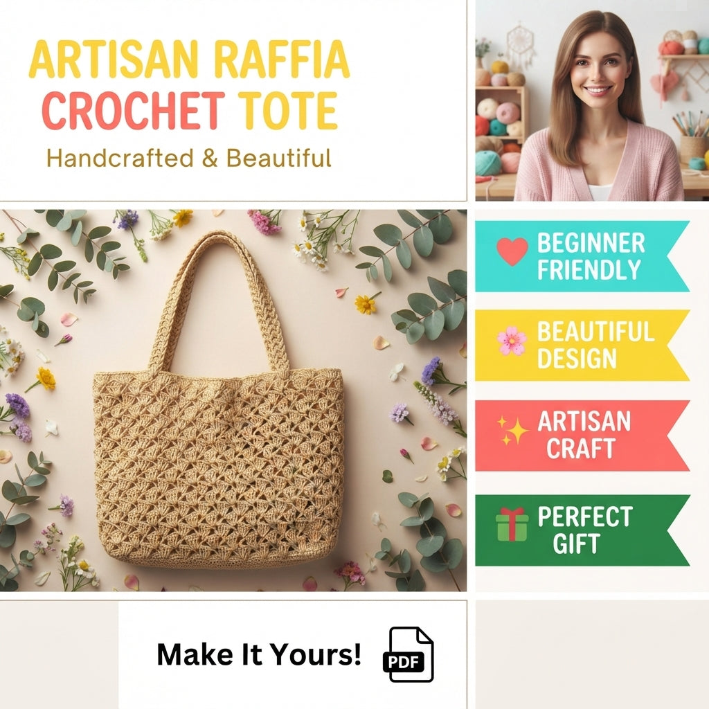 Raffia Tote | Crochet Pattern PDF