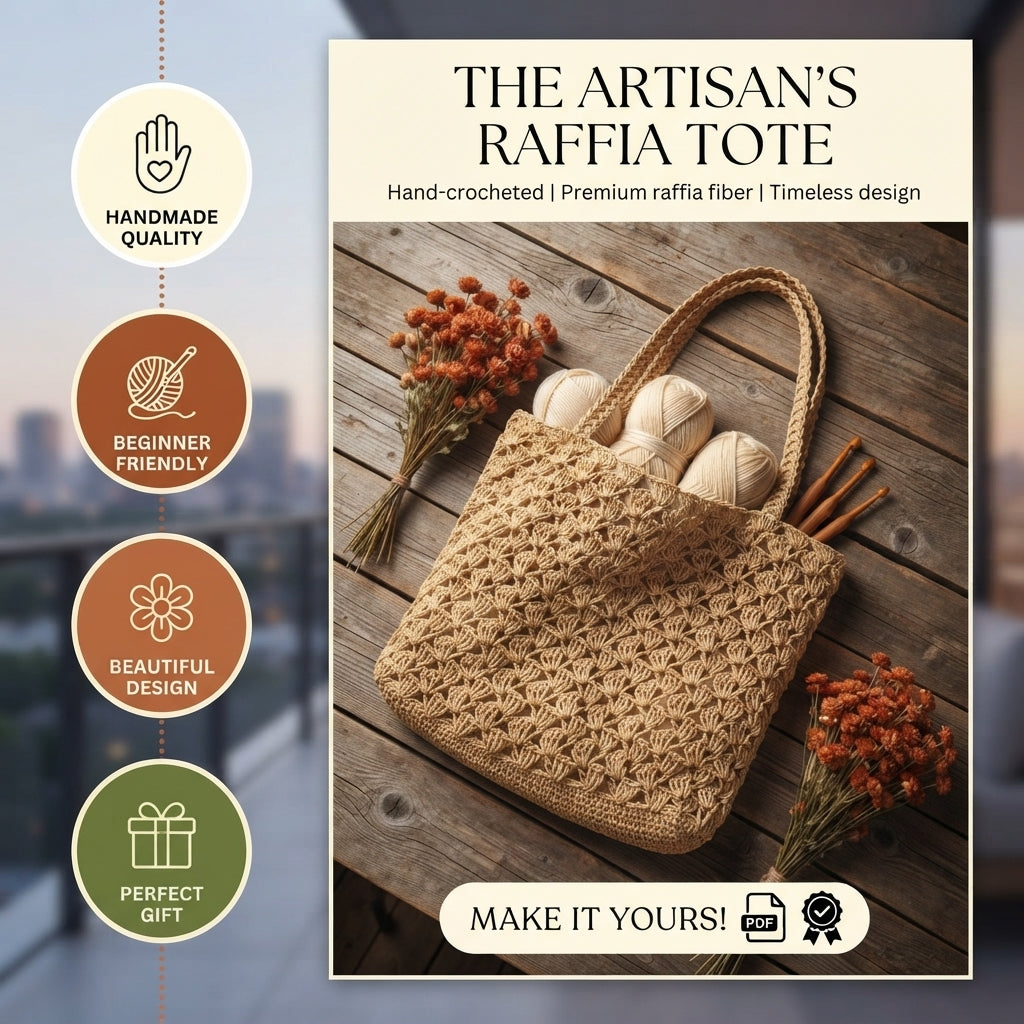 Raffia Tote | Crochet Pattern PDF