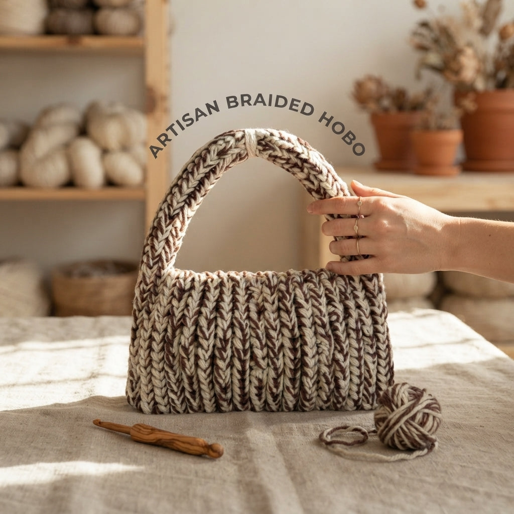 Braided Easy Handbag | Crochet Pattern PDF