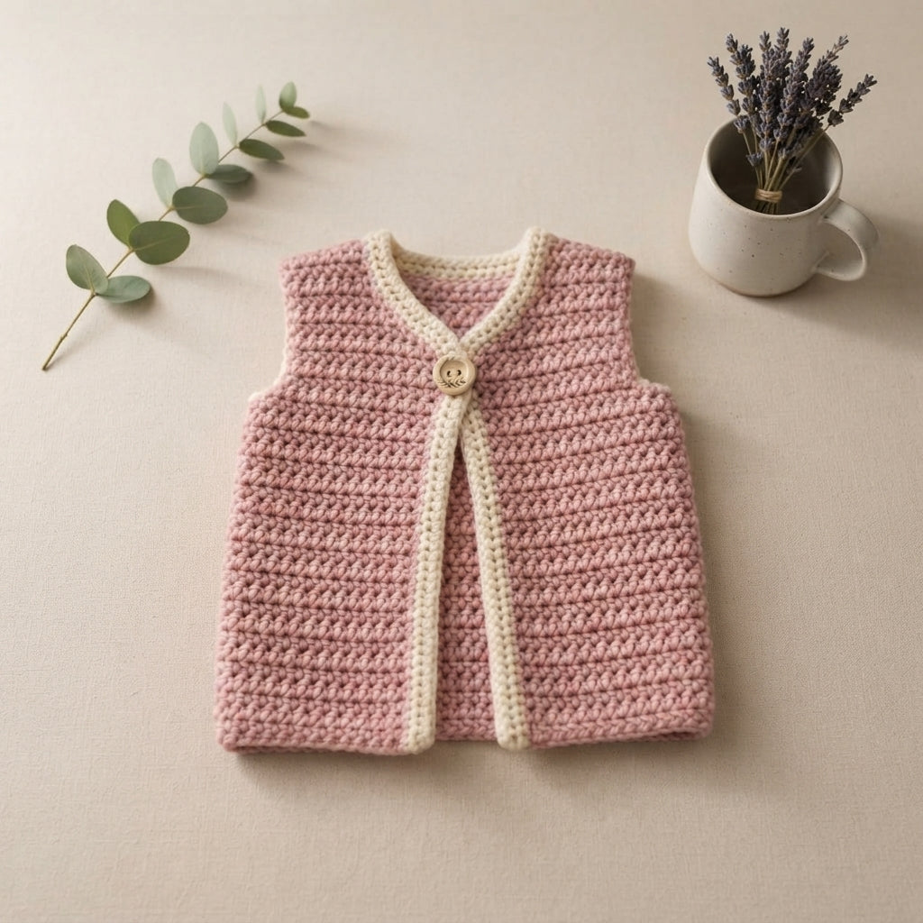 Vest Toddler Vest Baby Cardigan | Crochet Pattern PDF