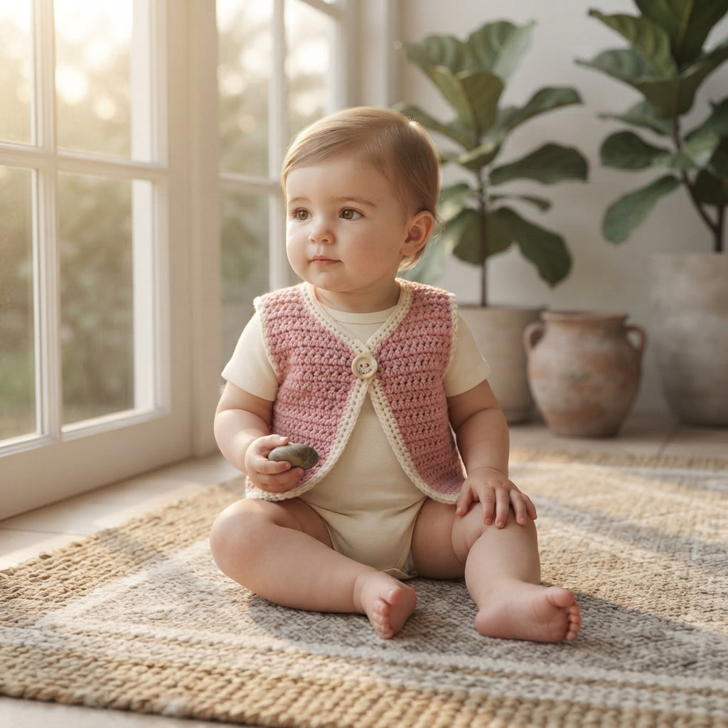Vest Toddler Vest Baby Cardigan | Crochet Pattern PDF