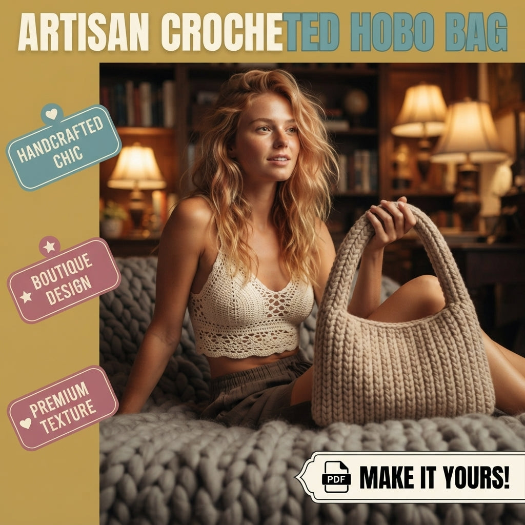 Braided Easy Handbag | Crochet Pattern PDF
