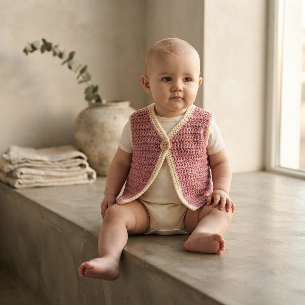 Vest Toddler Vest Baby Cardigan | Crochet Pattern PDF