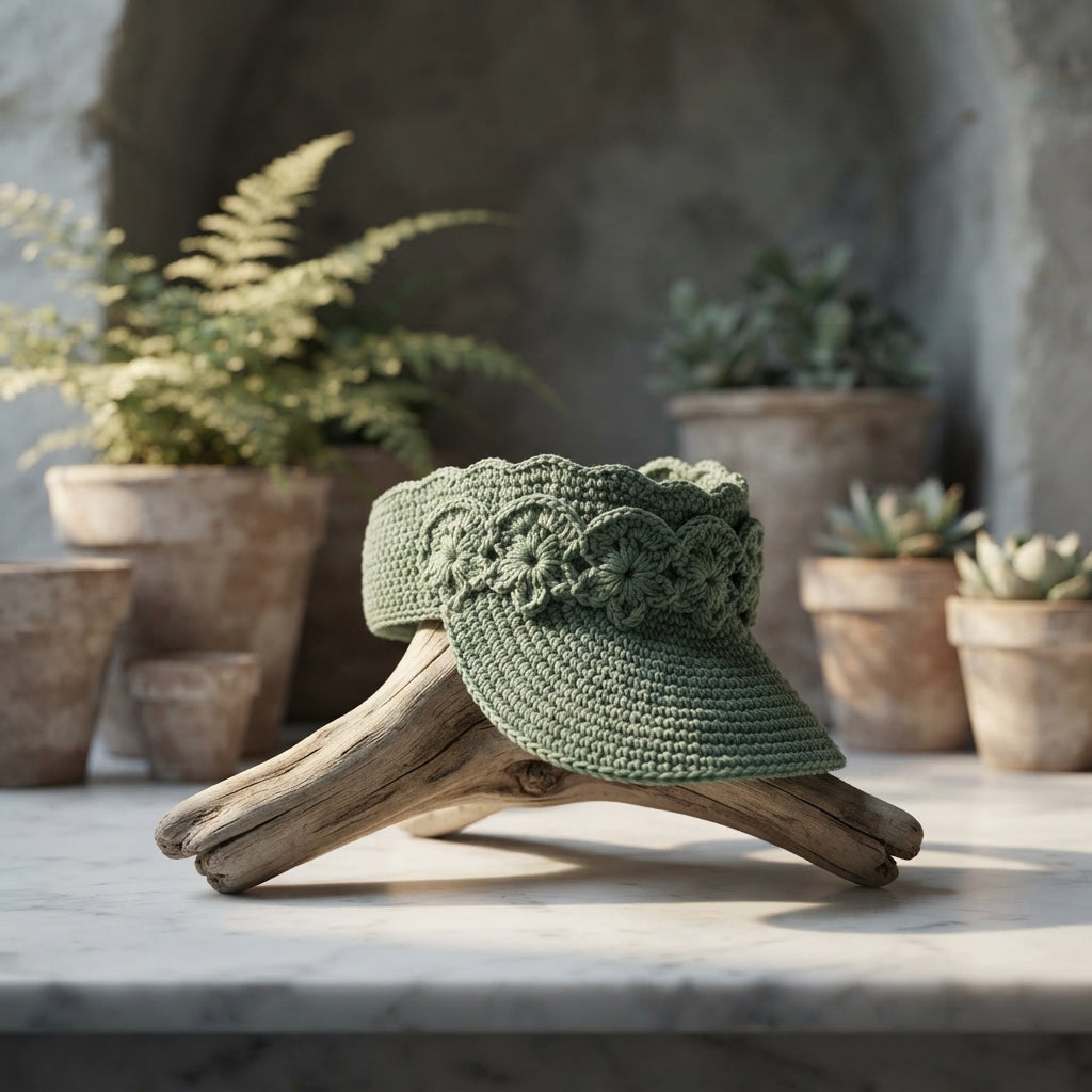 Elegant Visor | Crochet Pattern PDF