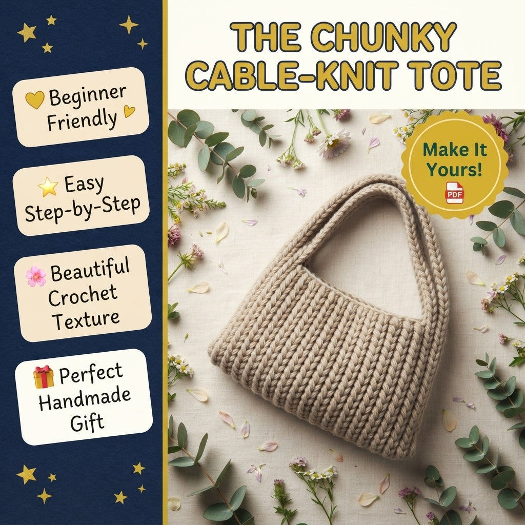 Braided Easy Handbag | Crochet Pattern PDF
