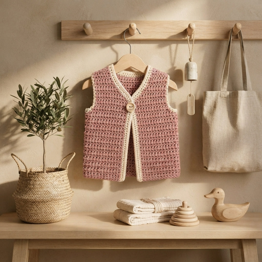 Vest Toddler Vest Baby Cardigan | Crochet Pattern PDF