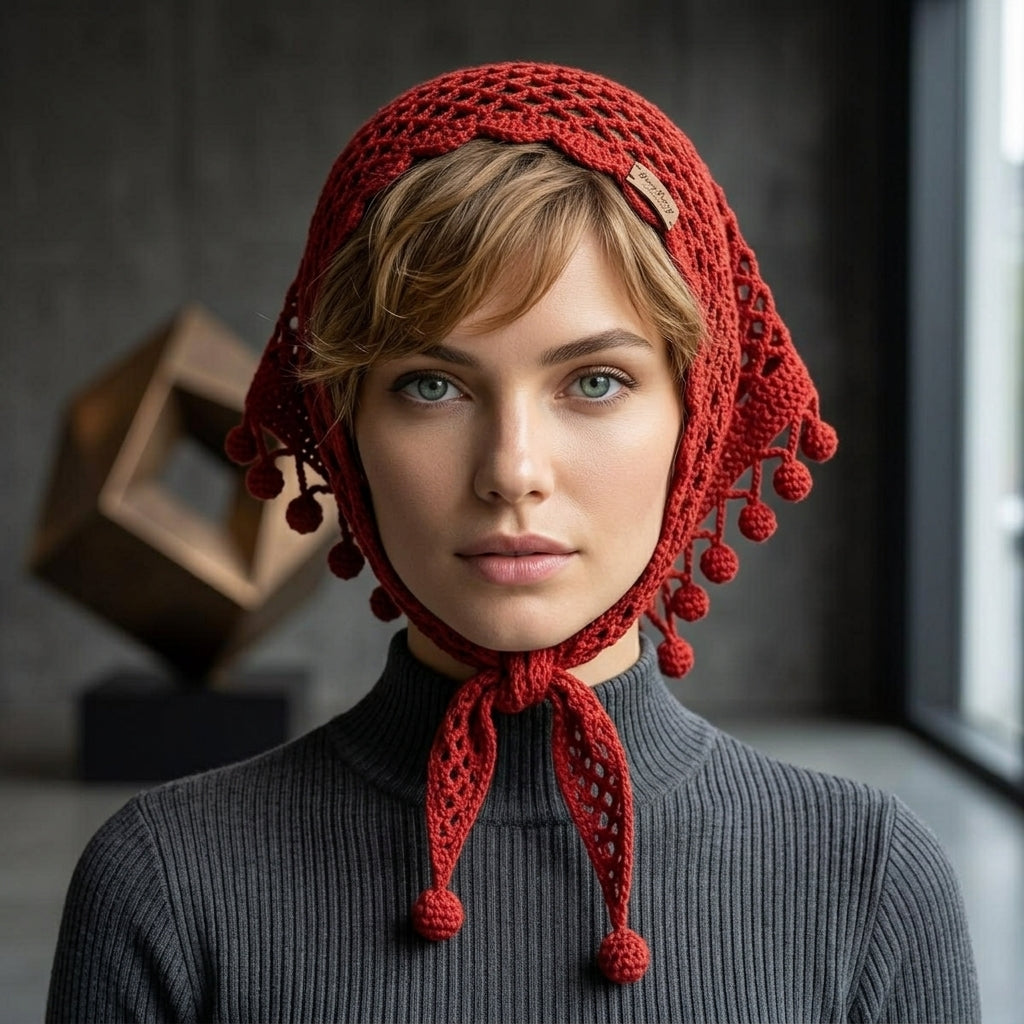 Easy Lace Kerchief | Beginner Crochet Pattern PDF
